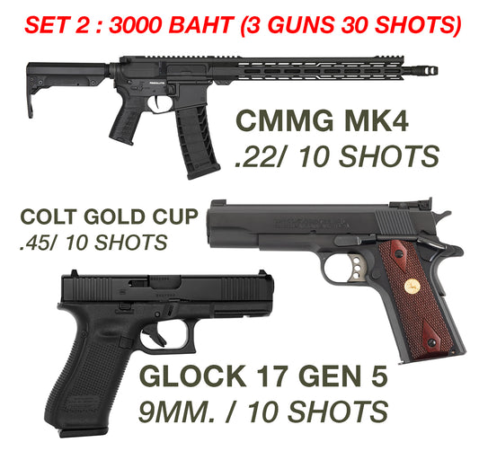 SET 02 (3 Guns 30 Shots)